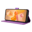 Klopové pouzdro pro Infinix Hot 40i, Wallet Smart Magnet, fialové