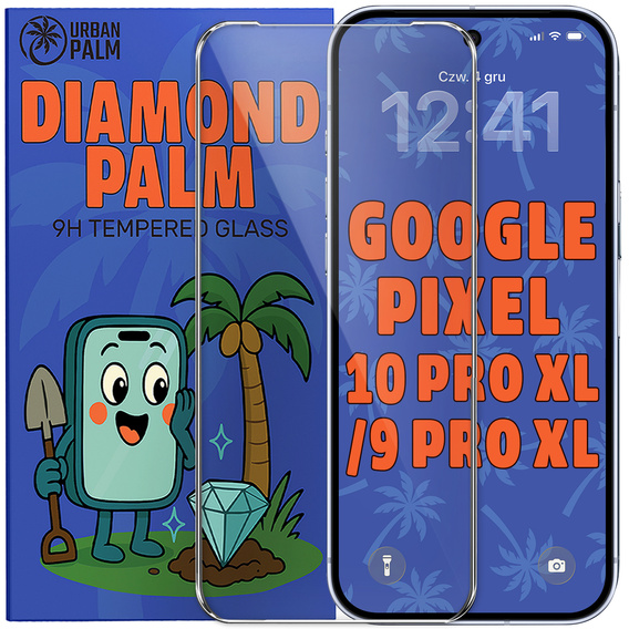 Tvrzené sklo Diamond Palm pro Google Pixel 10 Pro XL / 9 Pro XL