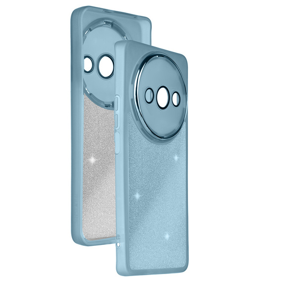 Pouzdro pro Xiaomi Redmi A3, Glittery Powder, modré
