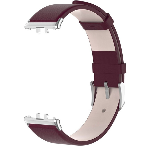 Kožený řemínek pro Samsung Galaxy Fit 3, bordó