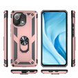 Pancéřové pouzdro pro Xiaomi Mi 11 Lite / Mi 11 Lite 5G / 11 Lite 5G NE, Nox Case Ring, růžové rose gold