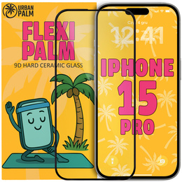 Keramické sklo 9D Flexi Palm pro iPhone 15 Pro