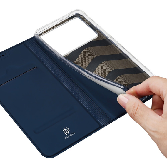 Pouzdro Dux Ducis pro Xiaomi Poco F6 Pro, Skinpro, námořnicky modré