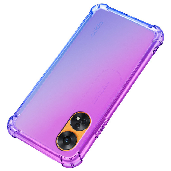 Pouzdro pro Oppo Reno8 T, Gradient Dropproof, Fialová / modrá