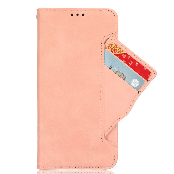 Klopové pouzdro pro Xiaomi 14 Ultra, Card Slot, růžové