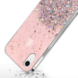 Pouzdro pro iPhone XR, Glittery, růžové
