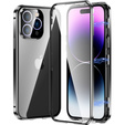 Pouzdro pro iPhone 15 Pro Max, Magnetic Dual Glass, černé