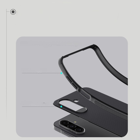 Pouzdro NILLKIN pro Samsung Galaxy A26, Frosted Shield, pro MagSafe, černé