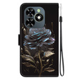 Klopové pouzdro pro Infinix Hot 40i, Wallet, Rose černé