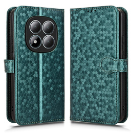 Pouzdro s klopou Wallet Rhombus pro Xiaomi Redmi Note 15 Pro Plus 5G / Poco M8 Pro 5G