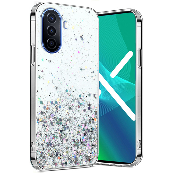 Pouzdro pro Huawei Nova Y70, Glittery, průhledné
