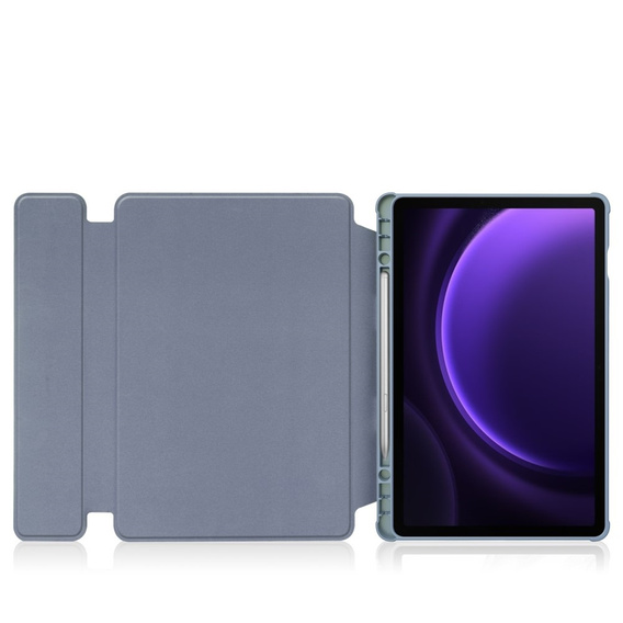 Pouzdro s klávesnicí pro Samsung Galaxy Tab S9 FE / S10 FE, Rotary 360° Leather, fialové