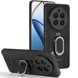 Pouzdro pro Realme 12 Pro 5G / 12 Pro+ 5G, Leather Kickstand Ring, černé