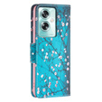 Klopové pouzdro pro Oppo A79 5G, Wallet, Sakura, modré