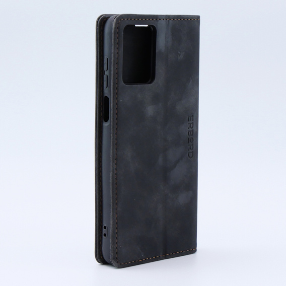 Pouzdro pro Motorola Moto G53, ERBORD Vintage peněženka s klopou, černé