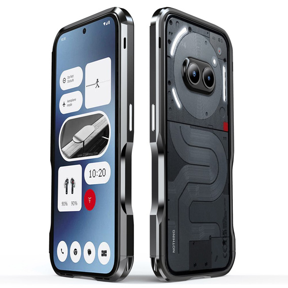 Pouzdro LUPHIE pro Nothing Phone 2a / 2a Plus, Armor Bumper, černé