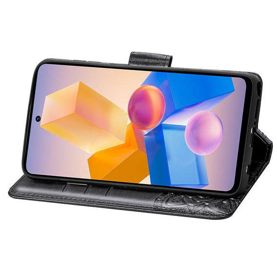 Klopové pouzdro pro Infinix Hot 40i, Butterfly, černé