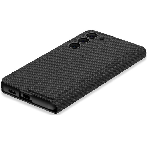 Klopové pouzdro pro Samsung Galaxy S23 Plus, GKK Leather, carbon černé