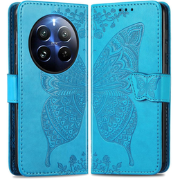 Klopové pouzdro pro Realme 12 Pro 5G / 12 Pro+ 5G, Butterfly, modré