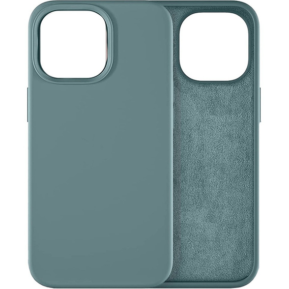 Pouzdro pro iPhone 14 Pro, Silicone Lite, zelené