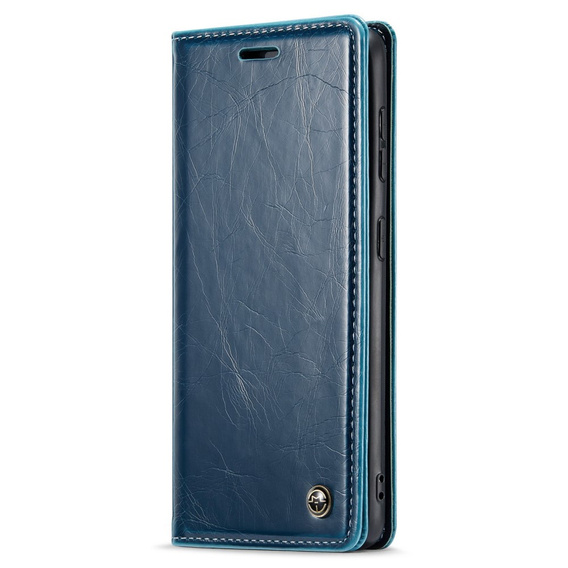 CASEME flipové pouzdro pro Samsung Galaxy S21 FE, Waxy Textured, modré