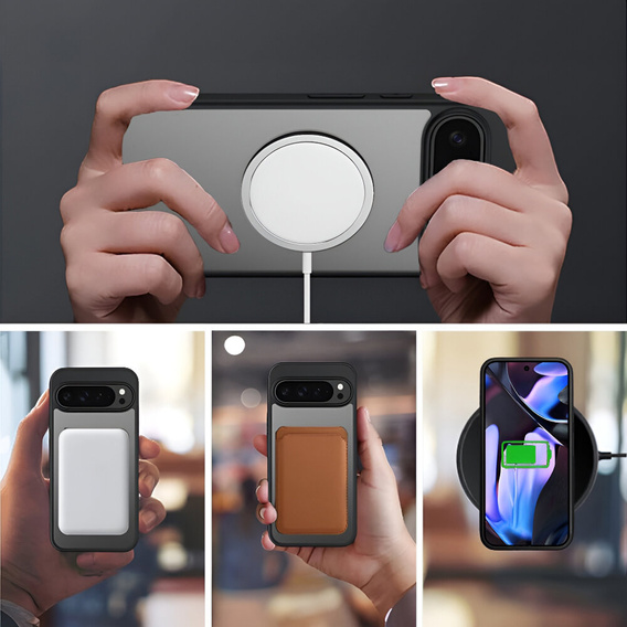 Pouzdro pro Google Pixel 9 Pro XL, Fusion Hybrid, pro MagSafe, černé