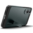 Pouzdro Spigen pro Samsung Galaxy A36 5G, Tough Armor Mag MagSafe, černé + 9H tvrzené sklo