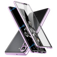 Pouzdro pro Samsung Galaxy S23, Magnetic Dual Glass, fialové