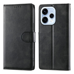 Pouzdro s klopou Crazy Horse Wallet pro Oppo Reno 15, černé