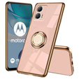 Pouzdro pro Motorola Moto G53 5G, Electro Ring, růžové rose gold
