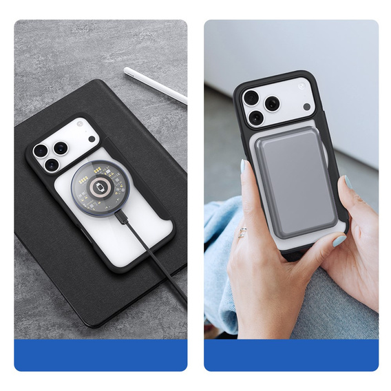 Dux Ducis pouzdro pro iPhone 17 Pro Max, Skin X Pro, s klopou, pro MagSafe, černé