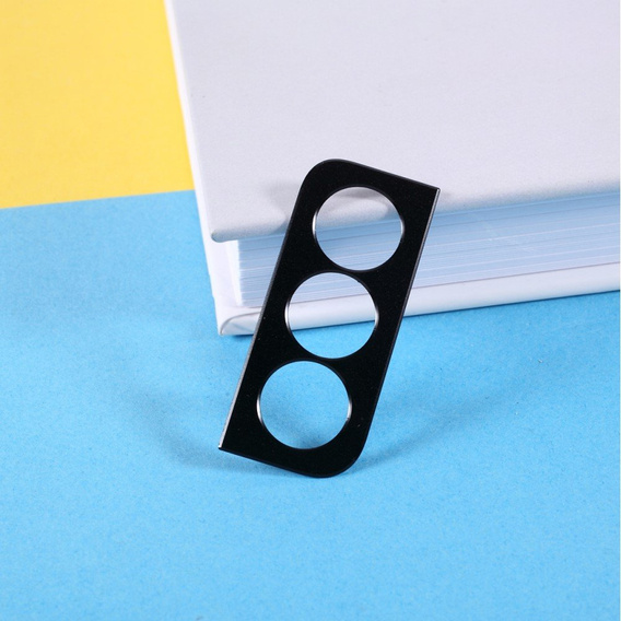 Kovový kryt fotoaparátu pro Samsung Galaxy S21+ Plus, modré