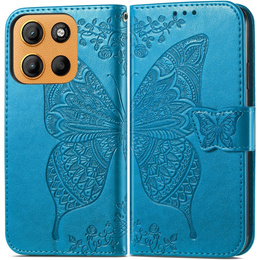 Klopové pouzdro pro Motorola Moto G15 / Motorola Moto G15 Power, Butterfly, modré