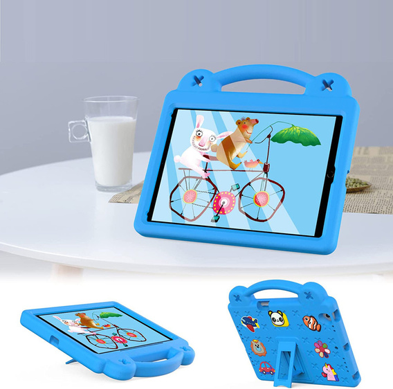 Dětské pouzdro pro Lenovo Tab M10 X505F X605F / Tab P10-X705F/L / Huawei T5 10.1, Cute Patterns, se stojánkem, modré