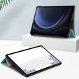 Pouzdro pro Samsung Galaxy Tab S9 FE+ Plus, Smartcase s prostorem pro stylus, zelené