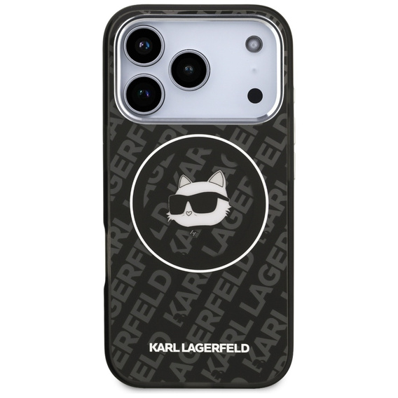 Pouzdro Karl Lagerfeld IML Choupette Head Logo MagSafe pro iPhone 17 Pro Max