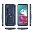 Pancéřové pouzdro pro Motorola Moto G10/G30, Nox Case Ring, modré