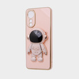 Pouzdro pro Oppo A78 4G, Astronaut, růžové rose gold