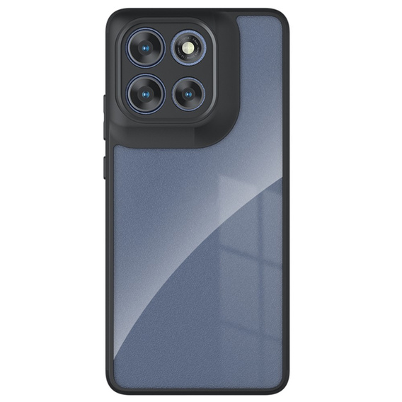 Pouzdro pro Xiaomi Redmi 15 5G / 4G, s ochranou fotoaparátu, průhledné s černými boky