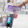 Klopové pouzdro pro Xiaomi Redmi 15C 4G/LTE, Butterfly, fialové