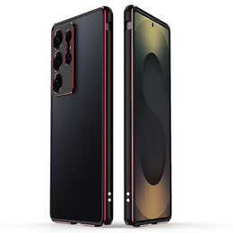 Pouzdro LUPHIE pro Samsung Galaxy S25 Ultra, Armor Bumper, černé