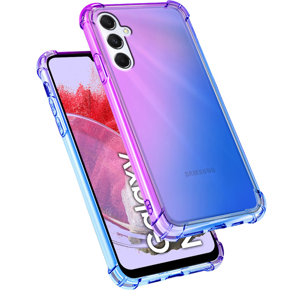 Pouzdro pro Samsung Galaxy M34 5G, Gradient Dropproof, Fialová / modrá