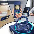 Pouzdro GKK pro Galaxy Z Flip 5 5G, rohy odolné proti pádu MagSafe, průhledné / fialové
