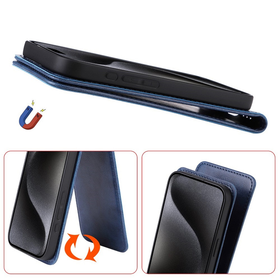 Klopové pouzdro pro Honor 200 Pro 5G, Flip, černé