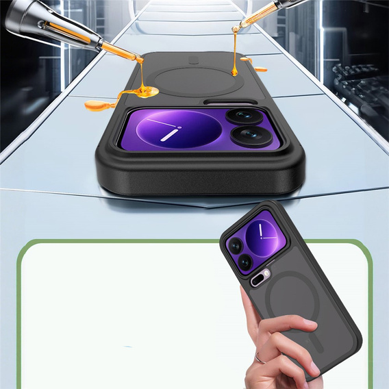 Fusion Hybrid pouzdro pro MagSafe pro Xiaomi 17 Pro, černé