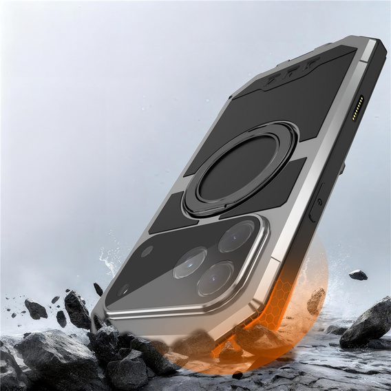 Pouzdro R-JUST s MagSafe a stojánkem pro iPhone 17 Pro Max