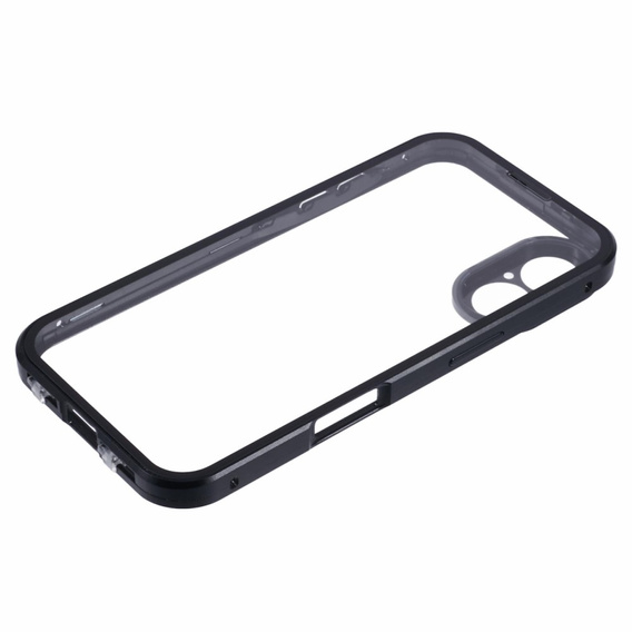 Pouzdro pro iPhone 16, Magnetic Dual Glass, černé