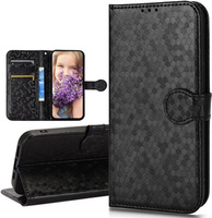 Flipové pouzdro pro Samsung Galaxy M15 5G, Wallet Rhombus, černé