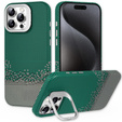 Pouzdro iPhone 15 Pro Max, Frame Kickstand, pro MagSafe, Sand Green