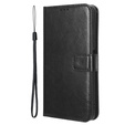Klopové pouzdro pro Realme 14 Pro 5G, Crazy Horse Wallet, černé